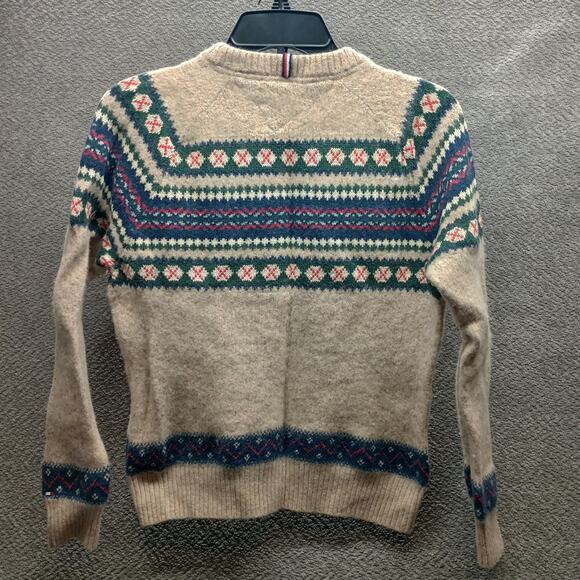 Tommy Hilfiger Men Lambswool Fair Isle Crewneck Holiday Sweater - Picture 2 of 8